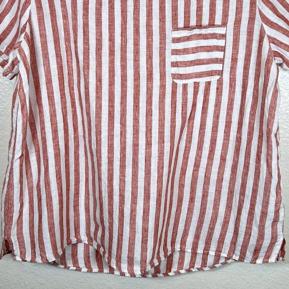 Christian Siriano Striped Linen Top - Picture 3 of 8